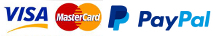 visa, mastercard, cb, paypal